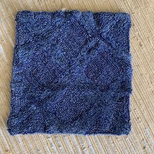 Tufted cotton boho pillow cover 20”x20”